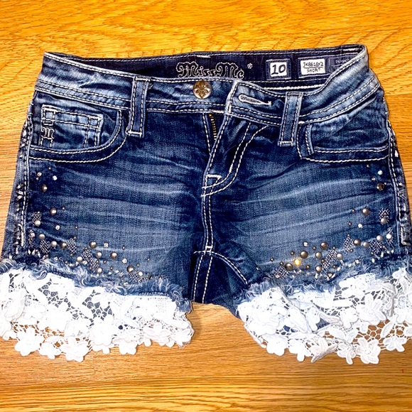 Miss Me Other - Girls size 10 Miss Me denim shorts